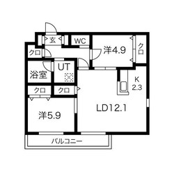 Ｌａ　Ｍｅｒｉｄｉａｎ　Ｃｅｎｔｒａｌの物件間取画像